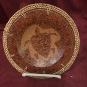 Vintage Sea Turtle  dish or wall hanging